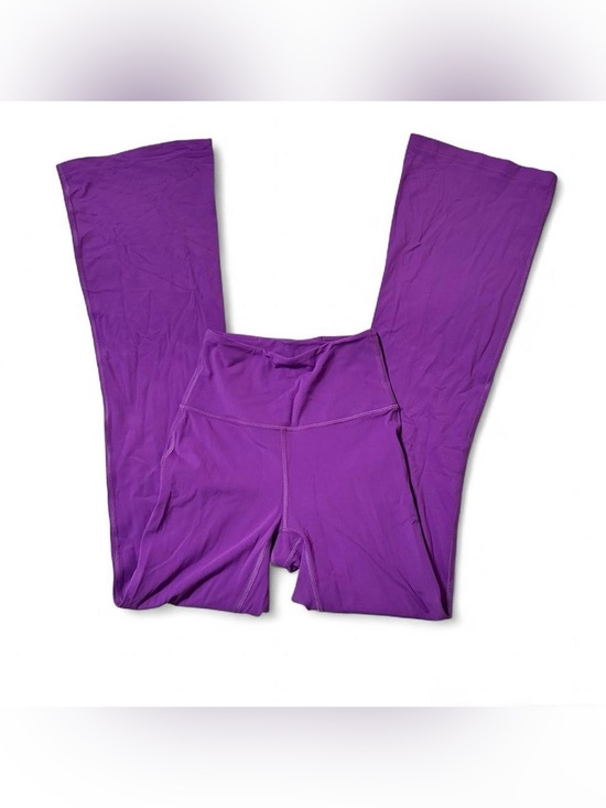 lululemon athletica Pants - Lululemon groove super high-rise flared nulu leggings in moonlit magenta size 2